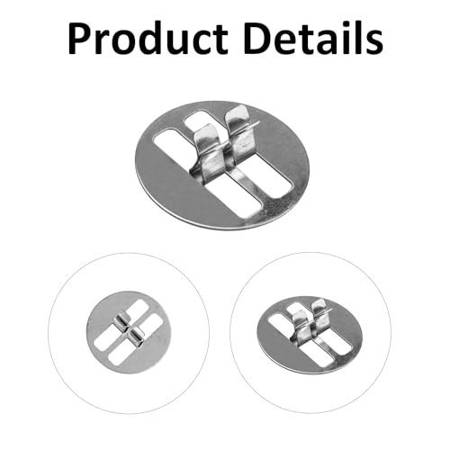 PDETVEO 100 PCS Wooden Wick Clips, Metal Round Wick Base Clip, Sustainer Tabs Holder for Candle Making/Candle DIY - Thumbnail 2