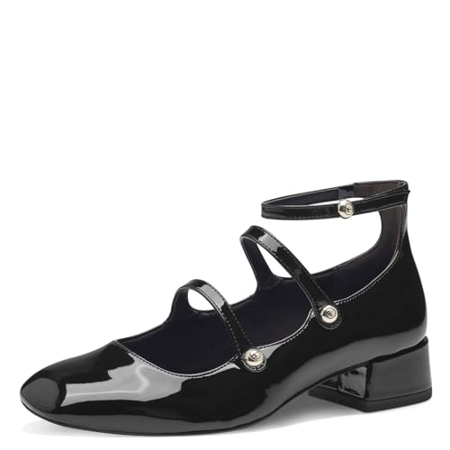 Pumps Tamaris Femme 1-22308-42 : escarpins élégants en cuir noir pour le quotidien