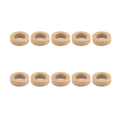 XIKE 10pcs 6mm x 10mm x 3mm Self-Lubricating Sintered Bronze Bearing Sleeve Maintenance-Free Bushings for Industrial Wear-Resistant Precision Parts