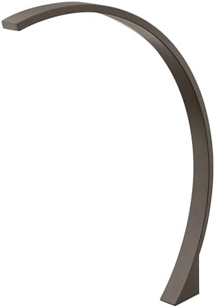 Hinkley Arc 12v Large LED Path Light, Integrated LED, Modern, Aluminum, Etched Acrylic Lens, Bronze Finish