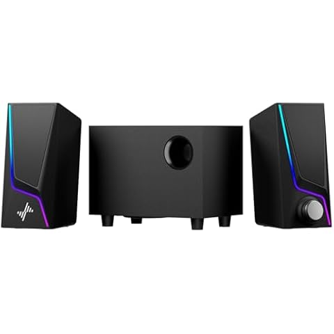 Nylavee 2.1 Computer Speakers with Subwoofer Cover