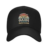 ttvxihl personalizzato video gamer umorismo scherzo ho messo in pausa il mio gioco per essere qui berretto da baseball sport regolabile cappello da papà cappelli snapback autunnali, regalo di natale