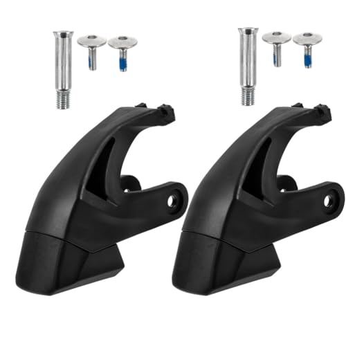 SUPVOX Roller Skate Brake Stopper Replacement Parts 2 Pack Inline Skate Brakes for Skating Safety Lightweight Black