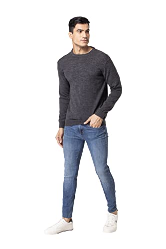 Image of Allen Cooper Solid Sweater for Men