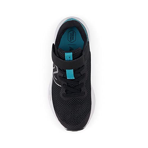 Image of New Balance Kid's Fresh Foam Arishi V4 Hook & Loop Running Shoe, Black /Virtual Blue /Phantom, 12 M Little Kid
