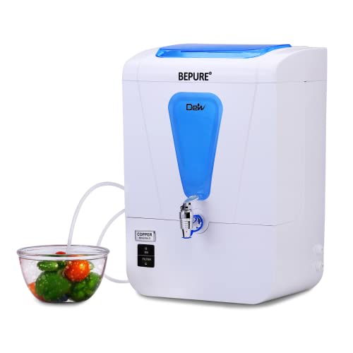 Image of Bepure Dew 10L UV+UF+Copper Alkaline Water Purifier with built in Vegetable & Fruit Purifier Machine| 6 Stage Water Purification| Best UV UF Water Purifier| Works Up to 250 ppm TDS