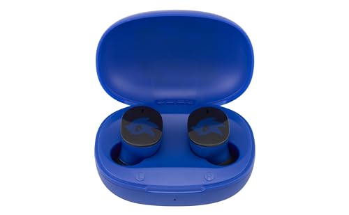 eKids Sonic The Hedgehog Wireless Earbuds with Microphone, Bluetooth Earbuds with Charging Case for...
