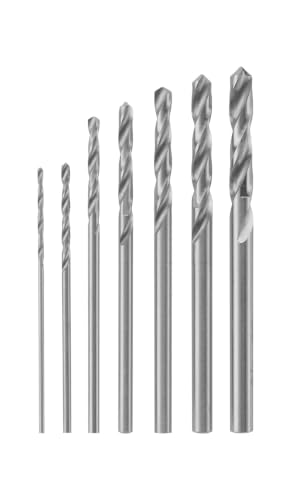 Dremel 628 - Brocas de precisión, Juego de accesorios con 7 brocas multiuso para herramienta rotativa