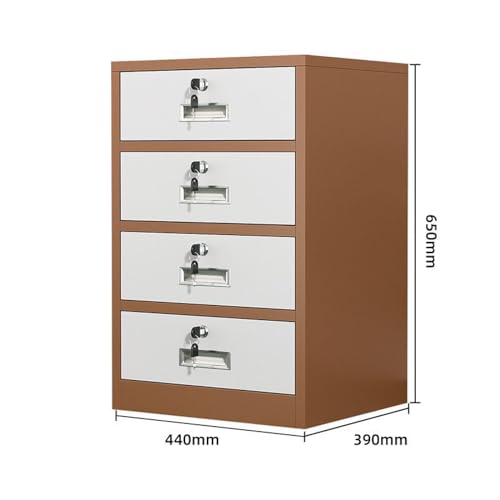 Archivador con cerradura con estantes ajustables, metal rodante Sto Solut para oficina, puertas seguras para documentos, suministros y uso en la oficina en casa