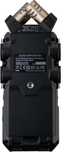 Image of Zoom H6essential 6-Track 32-Bit Float Portable Audio Recorder Bundle with APH-6e H6essential Accessory Pack with Hairy Windscreen, Padded Shell Case, AC Adapter, & USB C-Cable (H6e + APH6E Bundle)