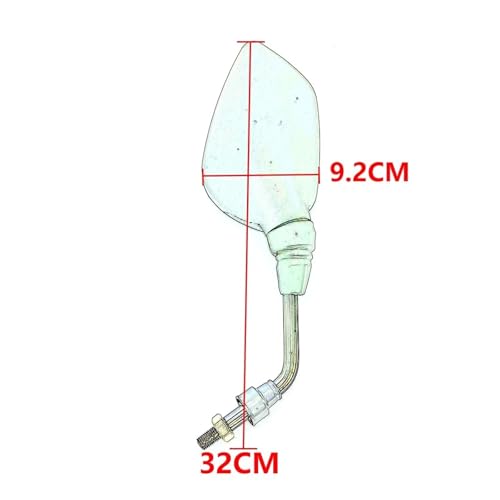 Espejos para moto de 10mm para eliminar puntos ciegos en scooter 2