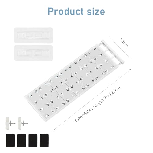 Miniatura 2 de Yushengtai Estantes Ajustables Para Armario, Estantes Expandibles, Estante De Armario, Separador De Telescópicos Sin Clavos Para Cocina, Baño