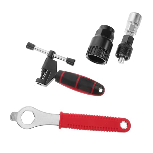 balacoo Portable Bike Repair Tool Set Carbon Steel Plastic Construction Multi-Function Crank Puller Bike Wrench for Versatile Use