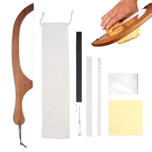 Scie à, coupe-| Scie à sandwich en bois,Scie à Toast pour Sandwich en acier inoxydable, outil de notation de pâte dentelée amovible pour le, la pâtisserie et le gâteau
