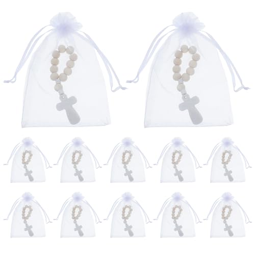 Souvenir de communion : résolvez vos cadeaux d'invités avec 40 bracelets chapelet en bois