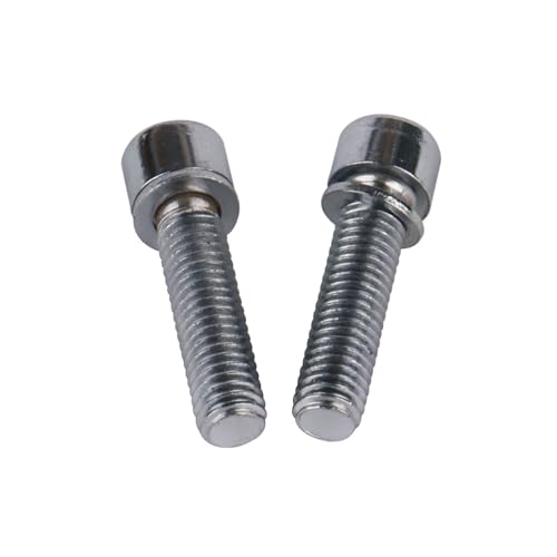 Image of Stainless Steel M5x20mm Hex Bolt with Washer, Pack of 10, for Bicycle Stem Parts