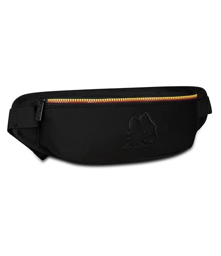 Sac banane AS Roma garçon Seven noir ceinture ajustable voyage loisirs
