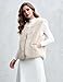Rousytn Women's Faux Fur Vest Sleeveless Fuzzy Jacket Fluffy Faux Fur Vest for Women Warm Winter Furry Vests Outerwear(Beige-XL)