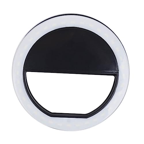 UTHCLO Lampe Anneau LED Selfie Téléphone Portable Modes Éclairage Noir pour Photos Proximité Et Vidéo Smartphones