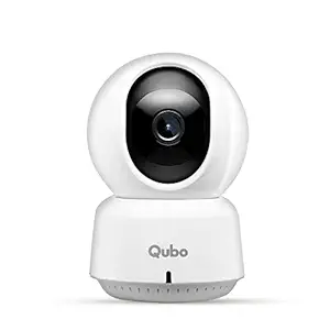 Qubo Smart 360 WiFi CCTV Security Camera for Home from Hero Group | 2MP 1080p Full HD| Mobile App | Two Way Talk | Night Vision | Cloud & SD Card Recording | Made in India | Alexa & OK Google |