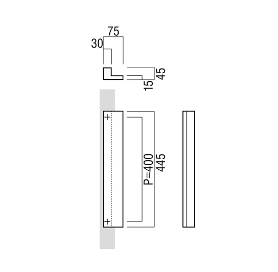 Amazon | UNION ドアハンドル T2390-25-101-L445 | ドアノブ・ツマミ