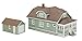 Walthers Cornerstone HO Scale Model Kit - Updated American Bungalow with Single-Car Garage