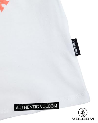 Image of Volcom Baby Boys Swim Set - 2 Piece Short Sleeve Swim Shirt Graphic Tees & Board Shorts - Infant Toddler Little Boys Swimsuit