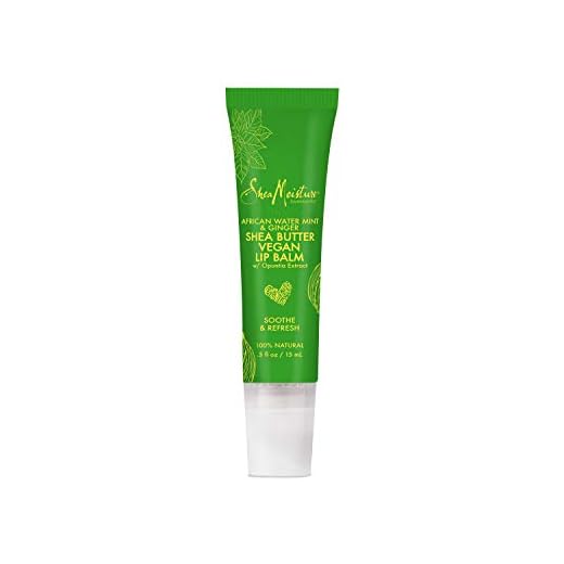 SheaMoisture African Water Mint & Ginger | Shea Butter Lip Balm | 0.5 Oz