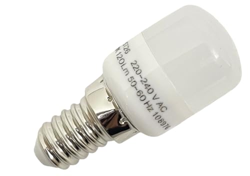 Genuine Replacement Fridge Freezer Lamp E14 LED 220-240V Compatible with Electrolux EC14200AW1 EC1500AOW1 EC1501AOW EC2102AOW