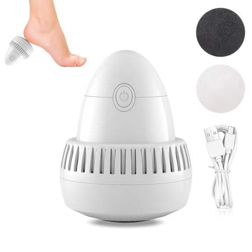 Homirty Lima Eléctrica Recargables, Electrico Callos Eliminar, Removedor De Callos Para Pies, Pedicura Electrico Quita Callos Con 2 Cabezales De Rodillos, Quita Durezas para Pies, 2 Velocidades