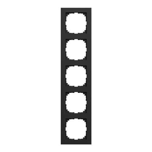 Cadre Merten M pure noir mat 5 positions pour sublimer votre salon contemporain