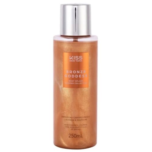 Melhor Body Splash: Top 10 melhores em 2025 11 Kiss New York Bronze Goddess Body Splash Shimmer Collection, Desodorante Colônia com...