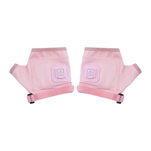 harayaa Guantes Calefactables para Manos, Sin Dedos, Prácticos, Resistentes Al Viento, de PU, para Exteriores, para Hombres Y Mujeres, para Montar, Pescar, Es, L