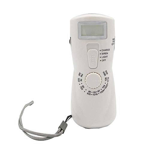 AM FM Tragbares Radio, Notstrom-Kurbel-Dynamo-Taschenlampe tragbare Taschenlampen Muilti Funktion Lanyard Taschenlampe mit AM/FM Radio, for