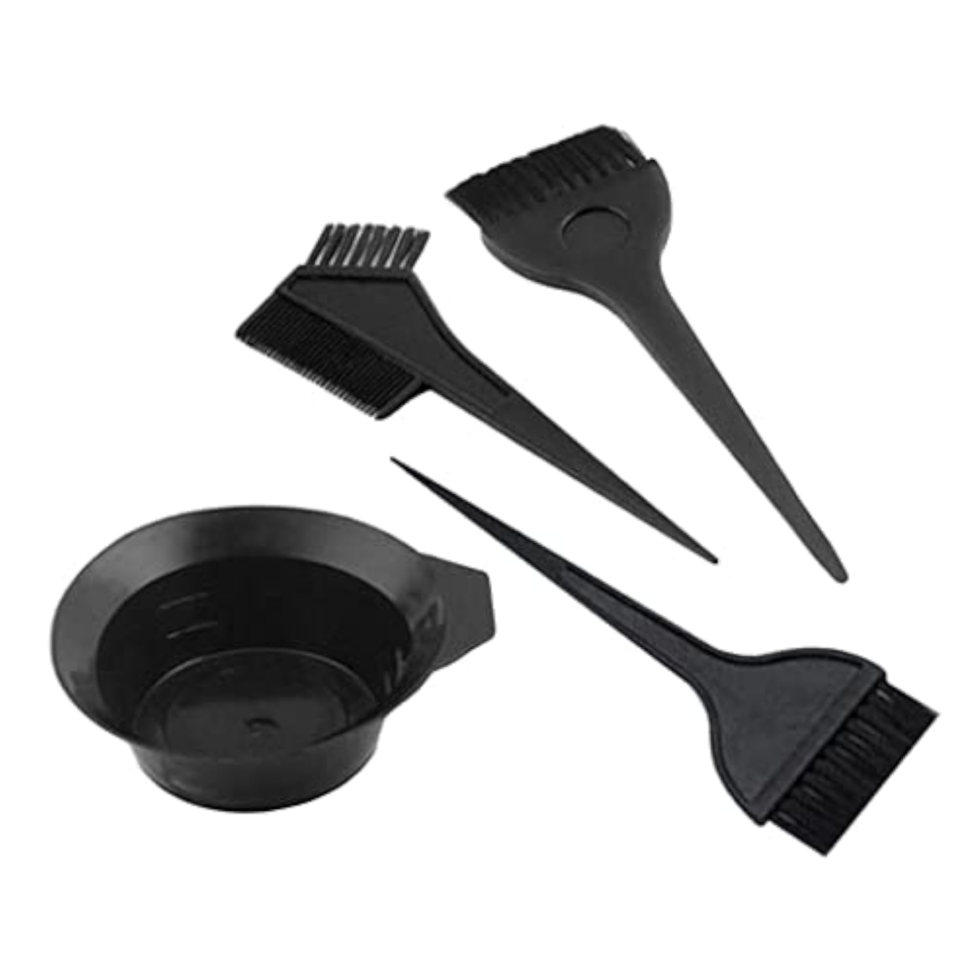 Salon Hair Color Dye Bowl Comb Brush Set, 4pcs Tools