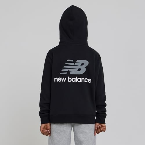 New Balance Boys Hoodie – Premium Comfy Cotton Blended Fleece Classic Pullover Sweatshirt for Kids, Sizes 4-203