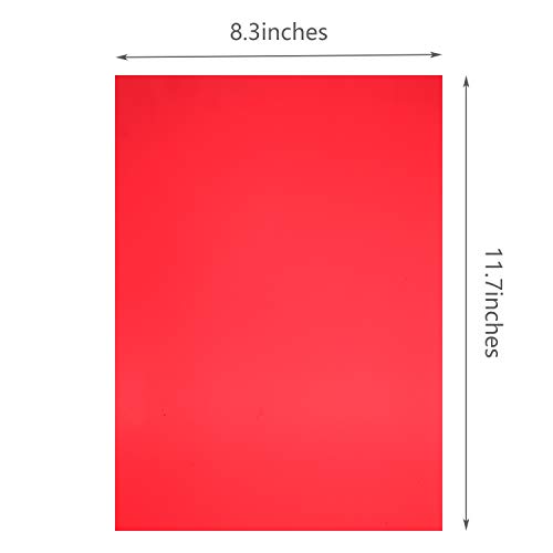 image for Frienda 12 Pieces Christmas Gel Filter Colored Overlays Christmas Corr