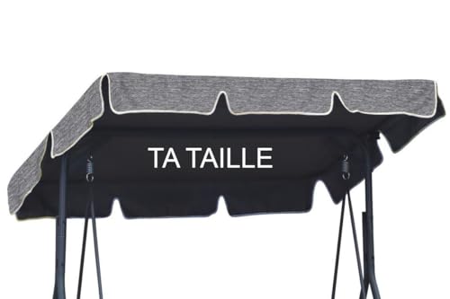 Ferocity Personnalisée Toit de Rechange pour balancelle Canopée pour Balancelle de Jardin balançoire Soleil Toit résistant au Soleil Ta Taille sur Commande...