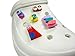 Handmade Croc Clog Shoe Decorative Charms made from Building Bricks, Interchangeable Fun! Compatible with Lego Bricks and Dots