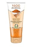 VLCC Ayurveda Natural Fairness Double Action Chandan & Kesar Face wash 100ml (Pack of 2 X 50ml)
