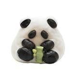 Cute Panda Hugging Bamboo Squishy Toys - Slow Rising Squeeze Fidget Toys for Stress Relief, Realistic Panda Sensory Toys for Adults, Anxiety Relief Squeezable Toy for Office, Home, Party Favors