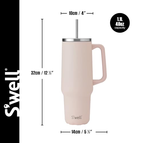 S'well Tumbler XL, Reusable Drinks Tumbler with Straw, Triple-Layered Stainless Steel Bottle - Image 4