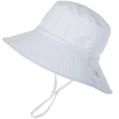 Image of MaxNova Baby Sun Hat Large Brim Toddler Summer Hats Baby Bucket Hat Kids Beach Hats for Baby Girls Boys