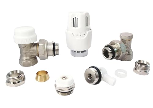 Kit radiateur robinet thermostatique équerre 1/2 SOMATHERM FOR YOU - 2