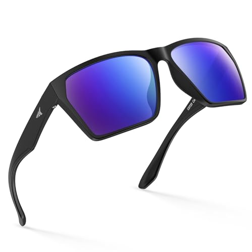 KastKing Beartrap Polarized Sport Sunglasses for Men & Women, Wayfarer Design, PuriVex Scratch &...