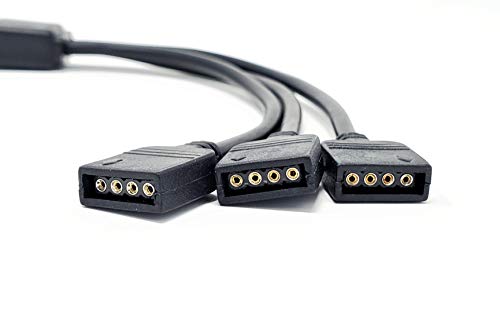 Image of Micro Connectors 1 to 3 RGB Splitter 30 cm Cable / 2-Pack