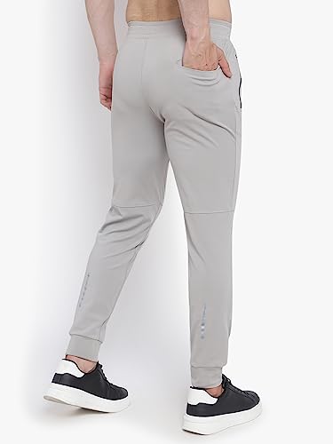 Image of John Ally Jogger Trackpant for Men with Two Zipper Pockets and Premium Fabric. Sweat Wicking, Stretchable for Gym, Yoga, Training, Sports, Running and Casual wear.