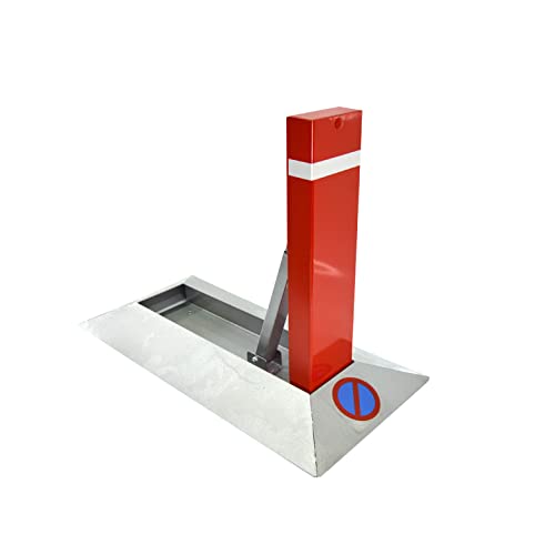 PARKING FACIL | Valla de Parking/Cepo Guardaplazas Modelo Rampa | Barrera Abatible Aparcamiento | Alta Resistencia | Cierre Mediante Candado | Medidas: 30 x 51 cm