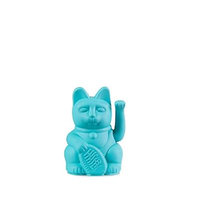 DONKEY Lucky Cat Mini | Turquesa | Amuleto japonés de la Suerte Gato en Turquesa, 9,8 cm de Alto | Ya disponible en tu tienda friki favorita! En mundofriki.es!