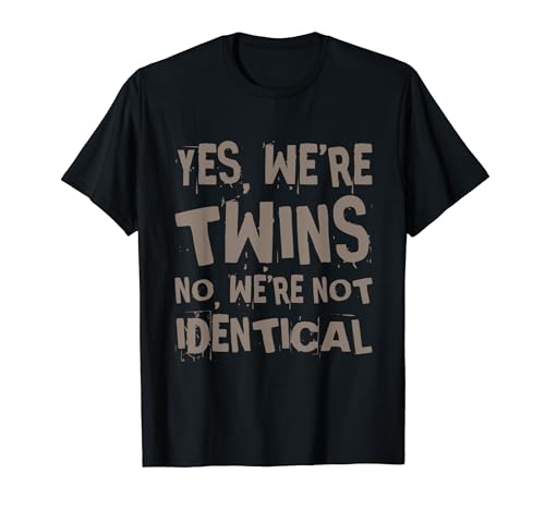 Funny Twins Identical Twins Funny Twins Camisas Camiseta